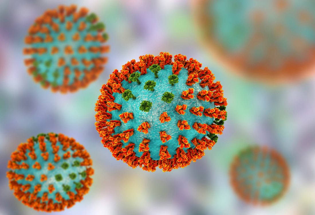 A close-up image of bacteria, showing the importance of workplace hygiene for staff safety and wellbeing.